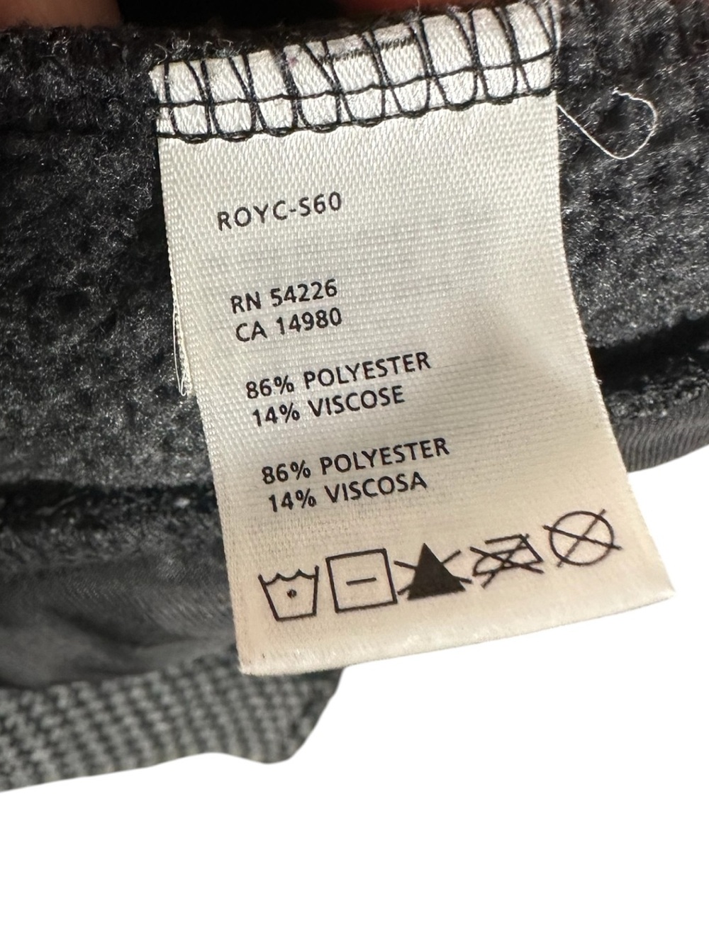 Royal Robbins Gray Tweed Fleeced Button Front Vest High Collar Small - Picture 10 of 10